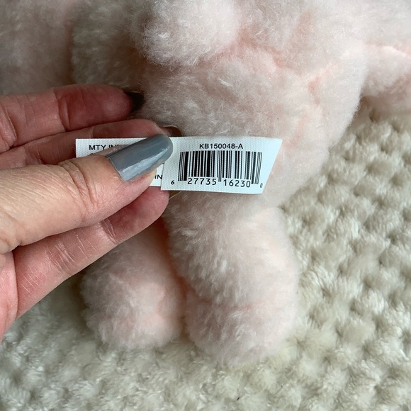 MTY International Co Fuzzy Plush Pink Rattle Bunny Rabbit Stuffed Animal Toy - Picture 10 of 12